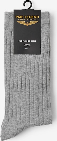 PME Legend Socken '2-pack ribbed socks' in Grau: Vorderseite