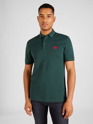 HUGO - Camisa 'Deresino' em verde: frente