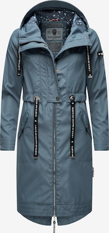 NAVAHOO Between-seasons parka ' Josinaa ' in Blue: front