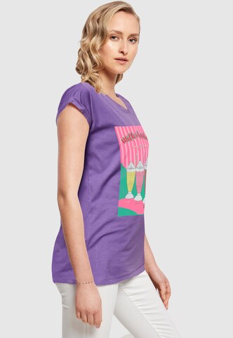 Mister Tee Shirt 'Milkshake' in Purple