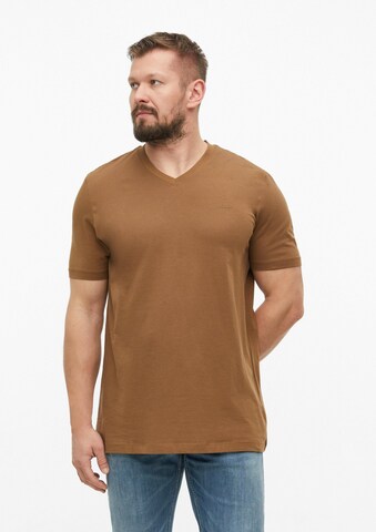 s.Oliver Men Tall Sizes T-Shirt in Braun