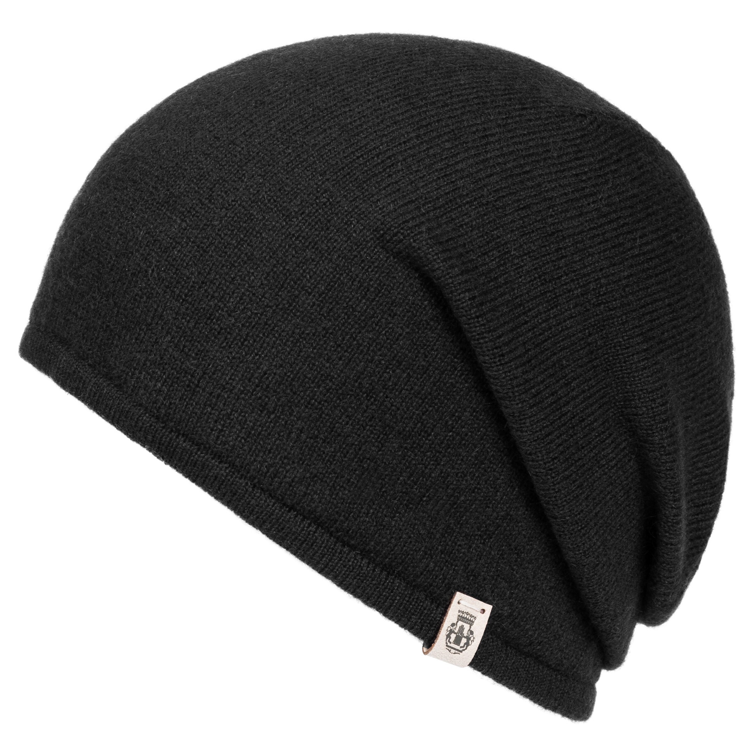 Roeckl Beanie Mütze 'PURE CASHMERE' in Schwarz: Vorderseite