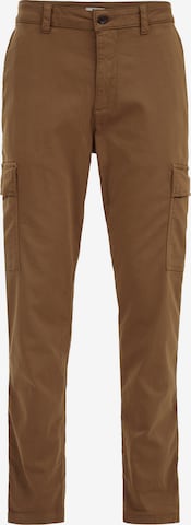 Pantalon cargo WE Fashion en marron : devant