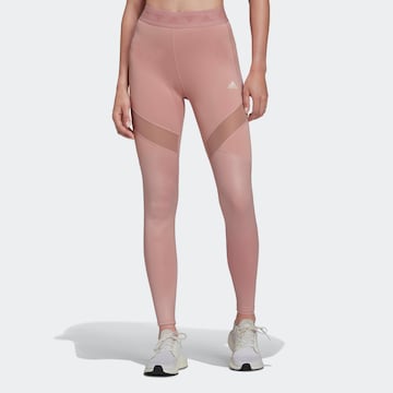 Skinny Pantalon de sport ADIDAS SPORTSWEAR en rose : devant