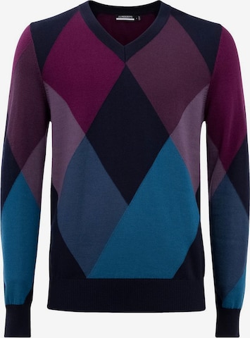 J.Lindeberg Athletic Sweater 'Argyle' in Mixed colors: front