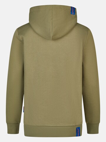 salzhaut Sweatshirt 'Heff - Moin' in Green: back