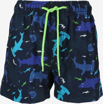 ZigZag Zwemshorts 'Shark' in Blauw: voorkant