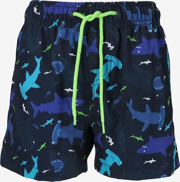 ZigZag Board Shorts 'Shark' in Blue: front