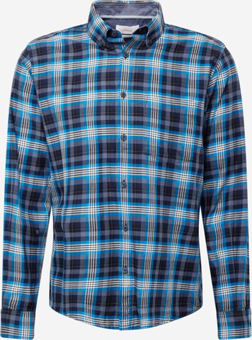 s.Oliver Regular fit Button Up Shirt in Blue: front