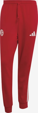 ADIDAS PERFORMANCE Normalny krój Spodnie sportowe 'FCB DNA' w kolorze czerwony: przód