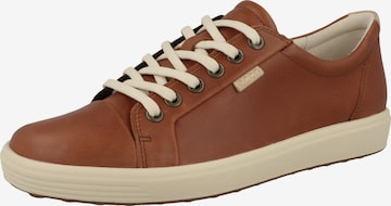 ECCO Lace-Up Shoes 'Soft 7' in Brown: front