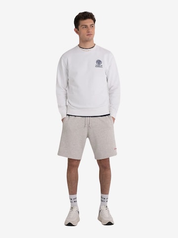 FRANKLIN & MARSHALL Sweatshirt in Weiß