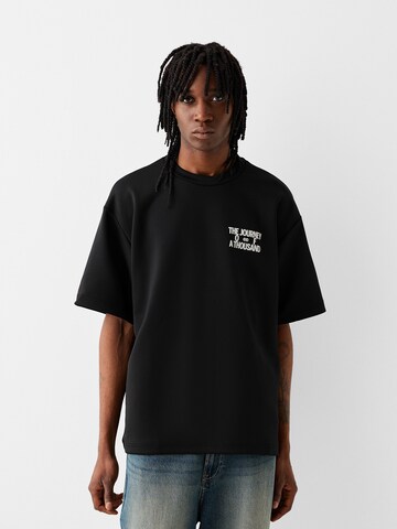 Maglietta di Bershka in nero: frontale
