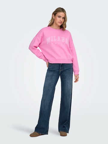 ONLY Sweatshirt in Pink