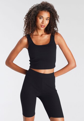 LASCANA Loungewear in Black: front