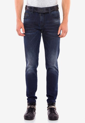 CIPO & BAXX Slimfit Jeans 'All-Star' in Blauw: voorkant