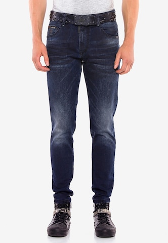 CIPO & BAXX Slimfit Jeans 'All-Star' in Blauw: voorkant