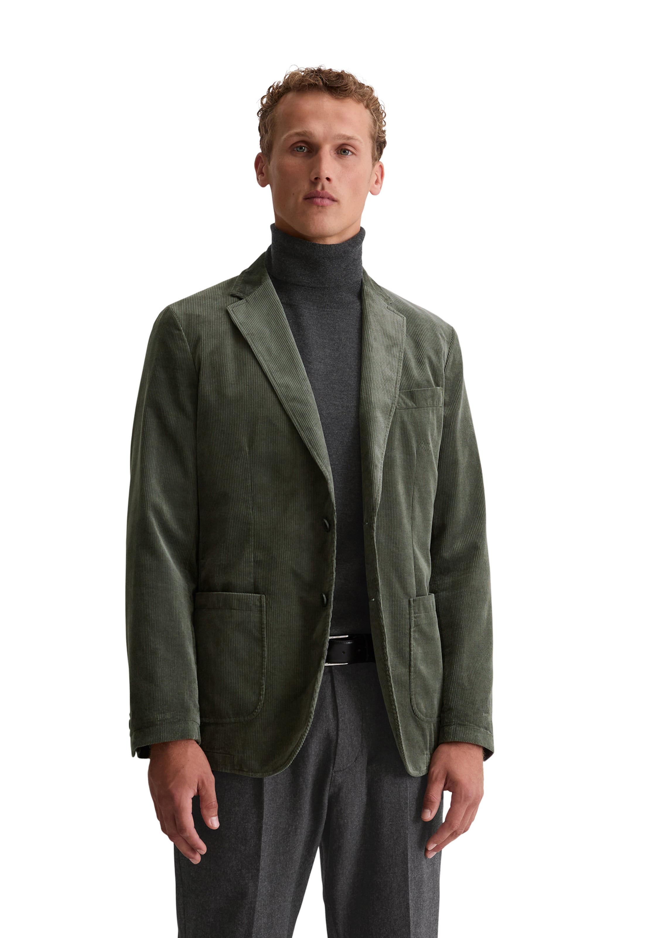 Marc O'Polo Comfort fit Blazer in Green: front