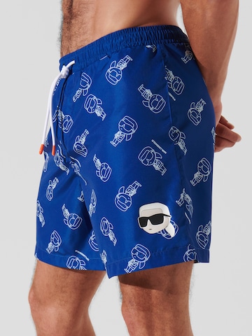 Shorts de bain Karl Lagerfeld en bleu