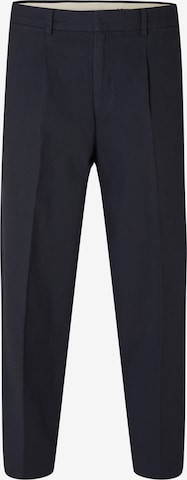 SELECTED HOMME Regular Plissert bukse 'TORINO' i blå: forside