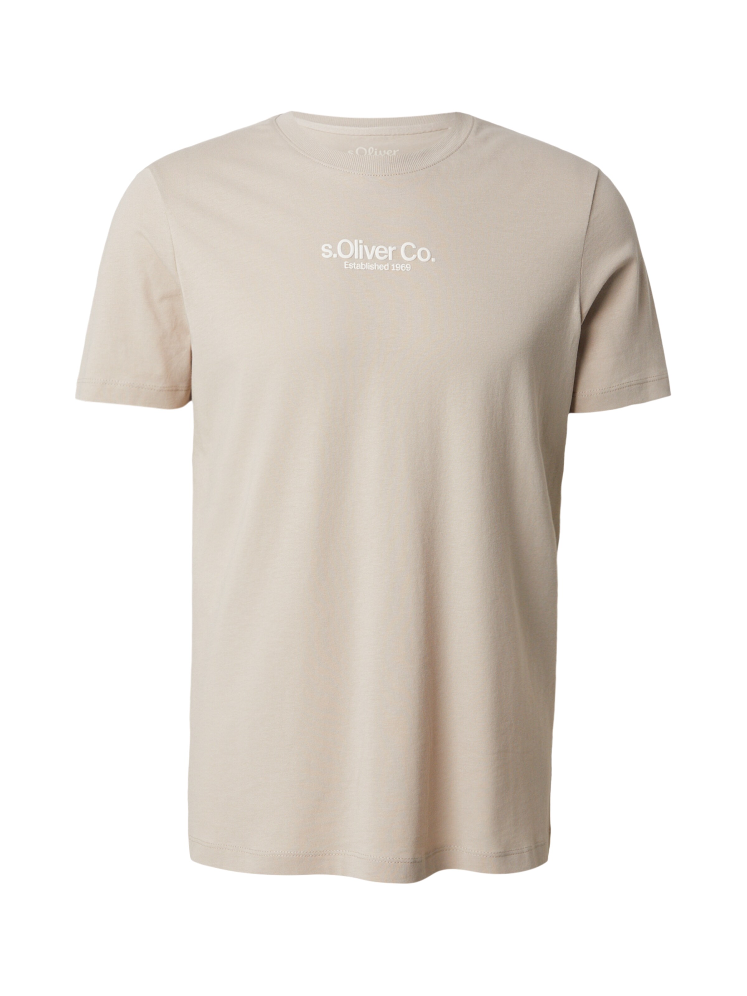 T-Shirt s.Oliver en beige : devant