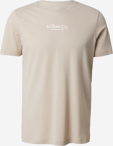 T-Shirt s.Oliver en beige : devant