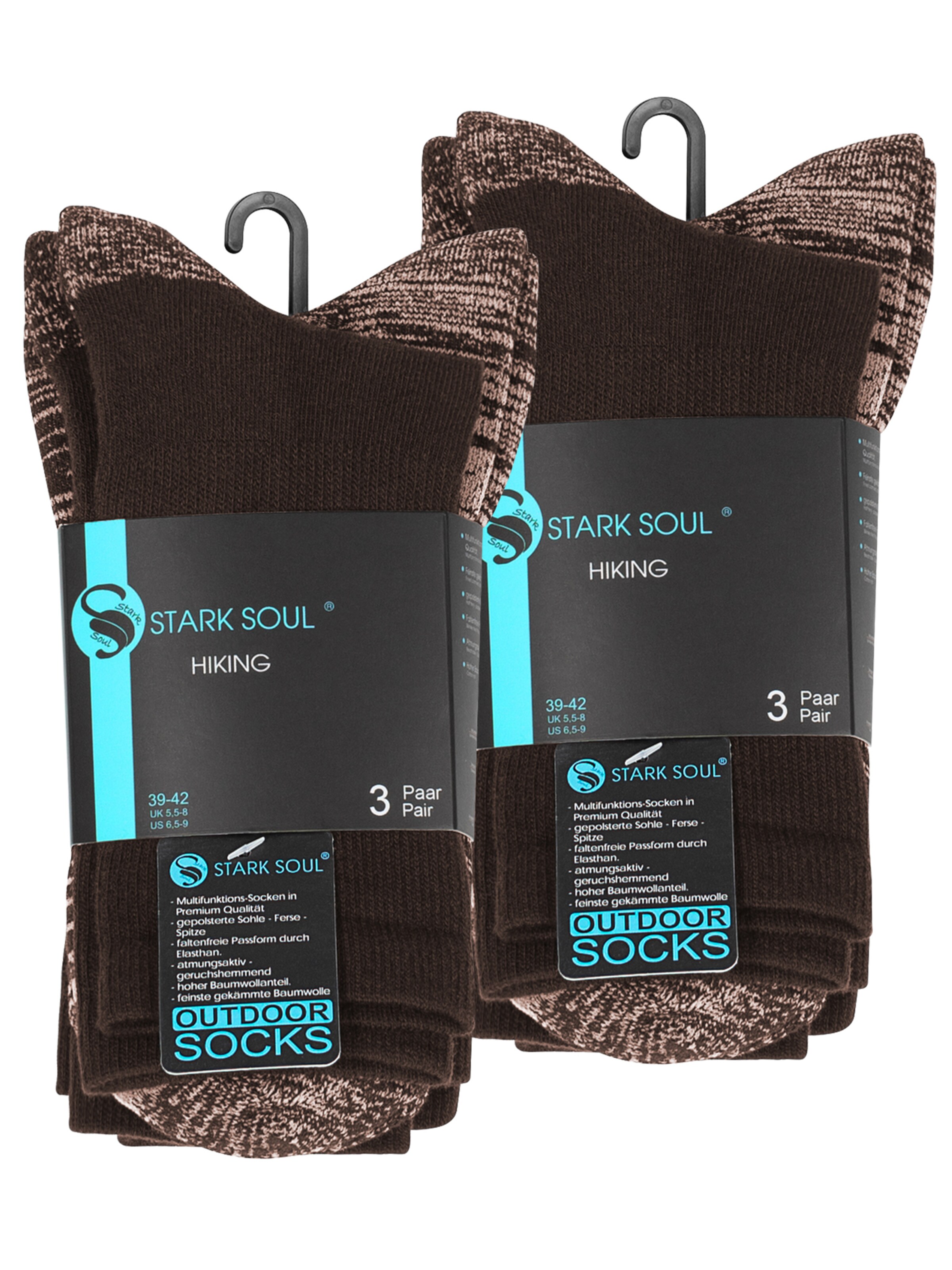 Stark Soul - Meias de desporto em castanho