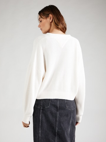 Cardigan 'ESSENTIAL' Tommy Jeans en blanc