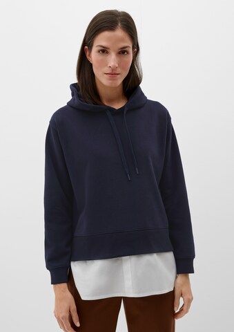 s.Oliver Sweatshirt in Blauw: voorkant