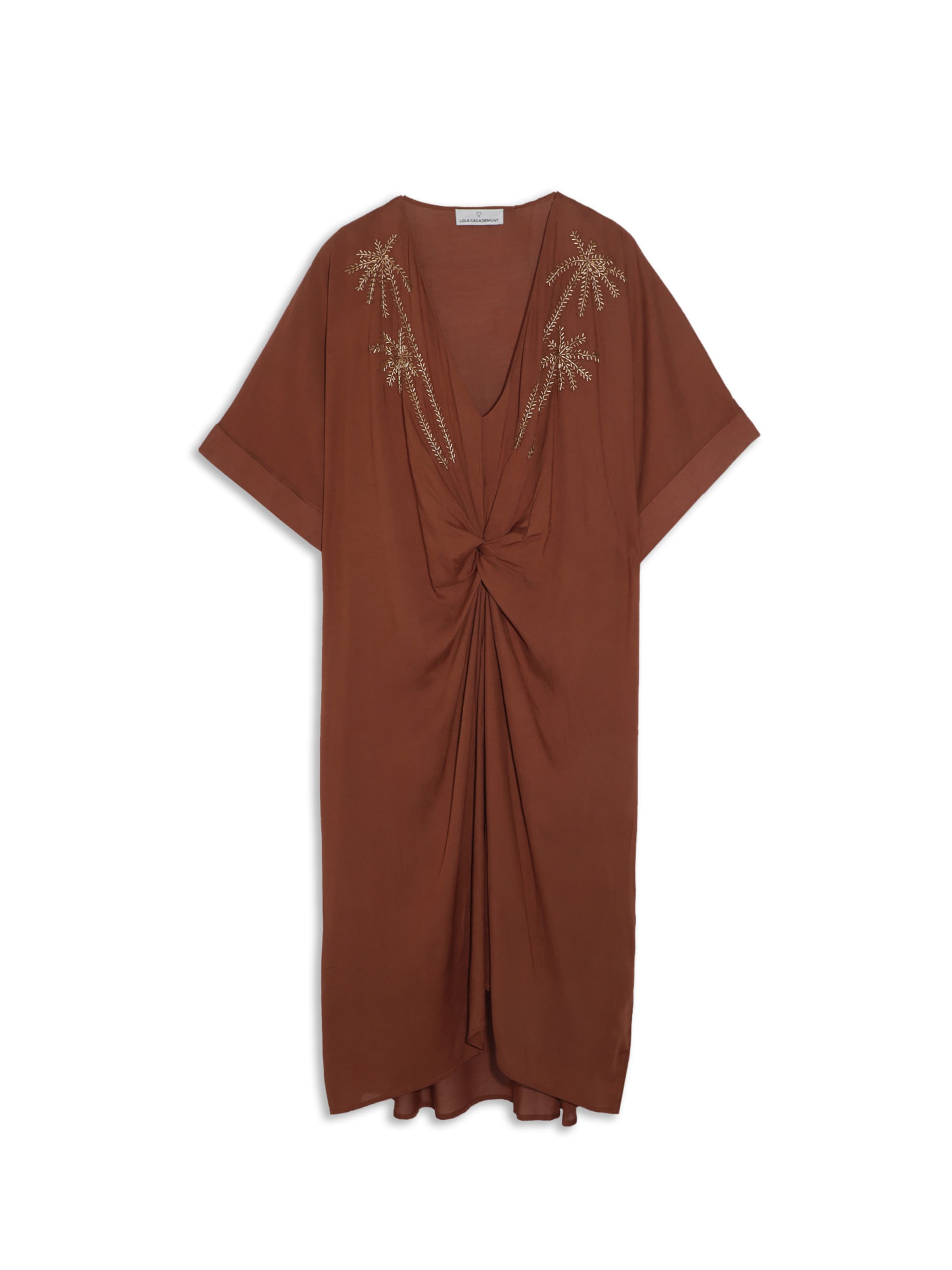 Robe Lola Casademunt en marron : devant