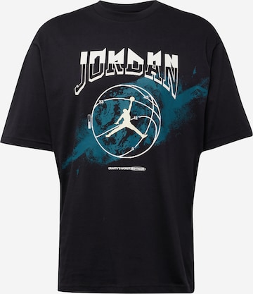 T-Shirt Jordan en noir : devant