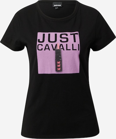 Just Cavalli Tričko - fialová / pink / černá, Produkt