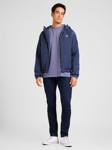 Calvin Klein Jeans Övergångsjacka 'HARRINGTON' i blå