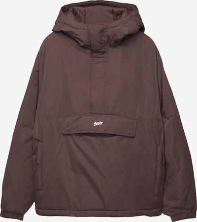 Pull&Bear Prijelazna jakna 'STWD' u čokolada / bijela, Pregled proizvoda