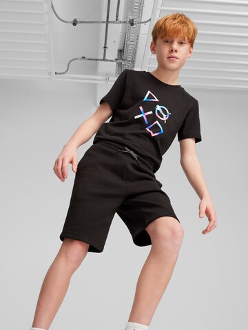 PUMA Regular Broek 'PUMA X PLAYSTATION' in Zwart