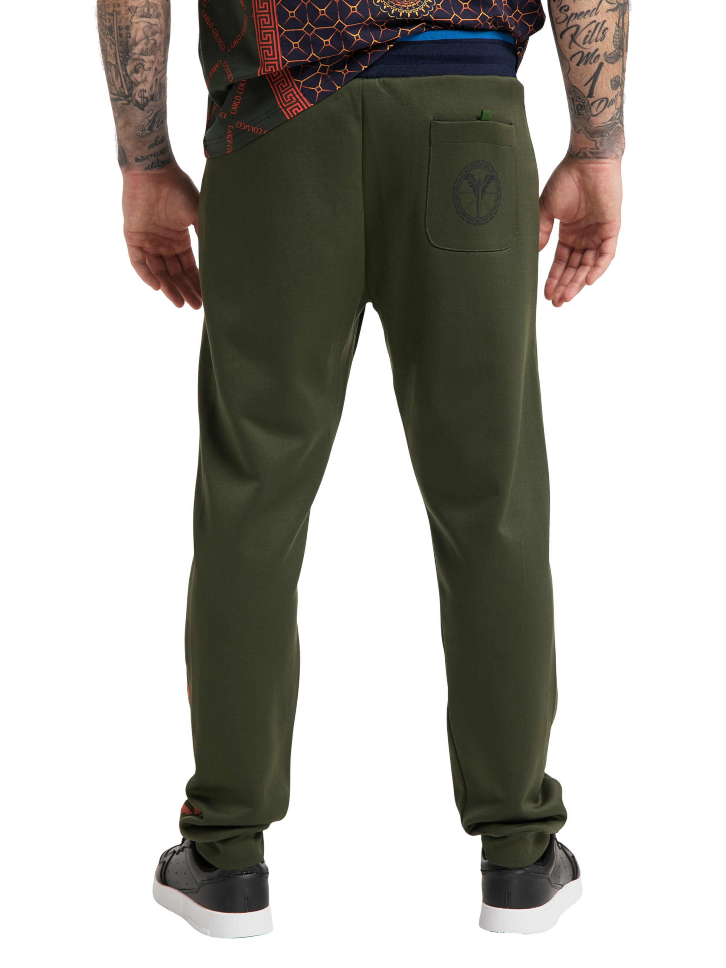 Carlo Colucci Tapered Hose 'Carlotto' in Grün