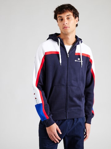 Champion Authentic Athletic Apparel Sweatjacke in Blau: Vorderseite