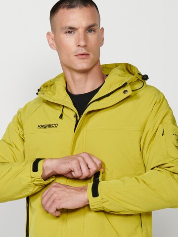 KOROSHI Between-season jacket 'Jägerin' in Yellow