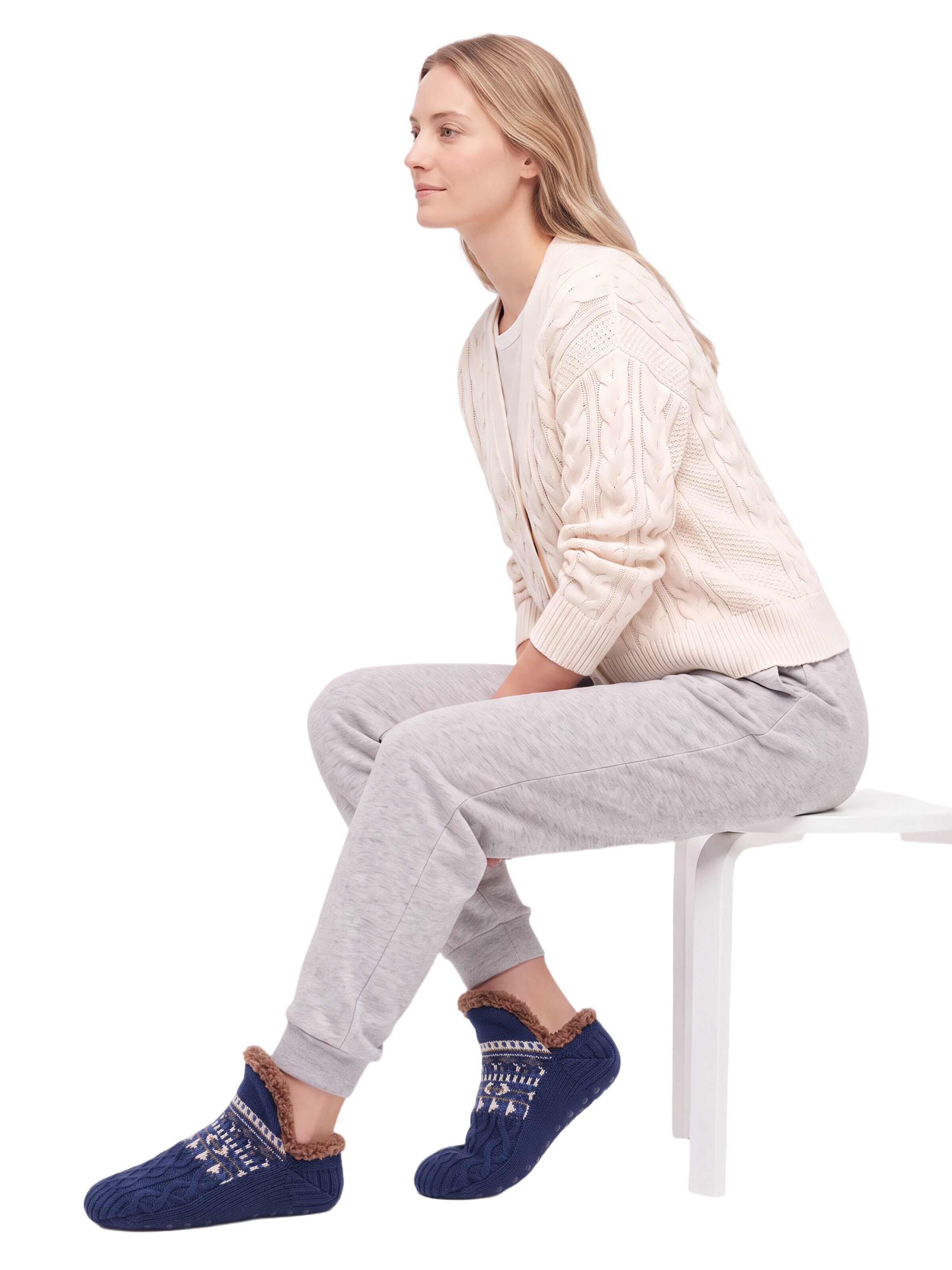 BONVERANO Ankle Socks in Blue