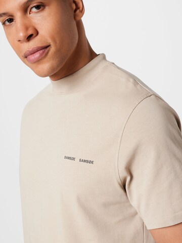 Samsøe Samsøe - Ajuste regular Camiseta 'Norsbro' en beige