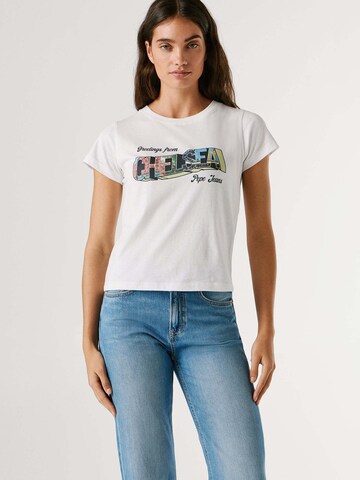Maglietta 'Nela' di Pepe Jeans in bianco: frontale