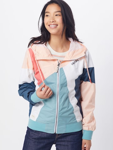 Iriedaily Between-Season Jacket 'Puzzled' in Mixed colors: front