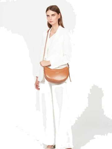 LANCASTER Paris - Bolso de hombro 'Lancaster Sac besace Suave Ace Camel' en marrón