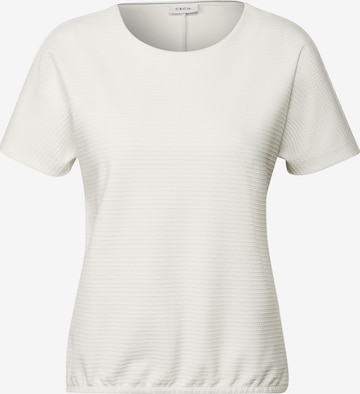 CECIL T-Shirt mit Struktur in Weiß: Vorderseite