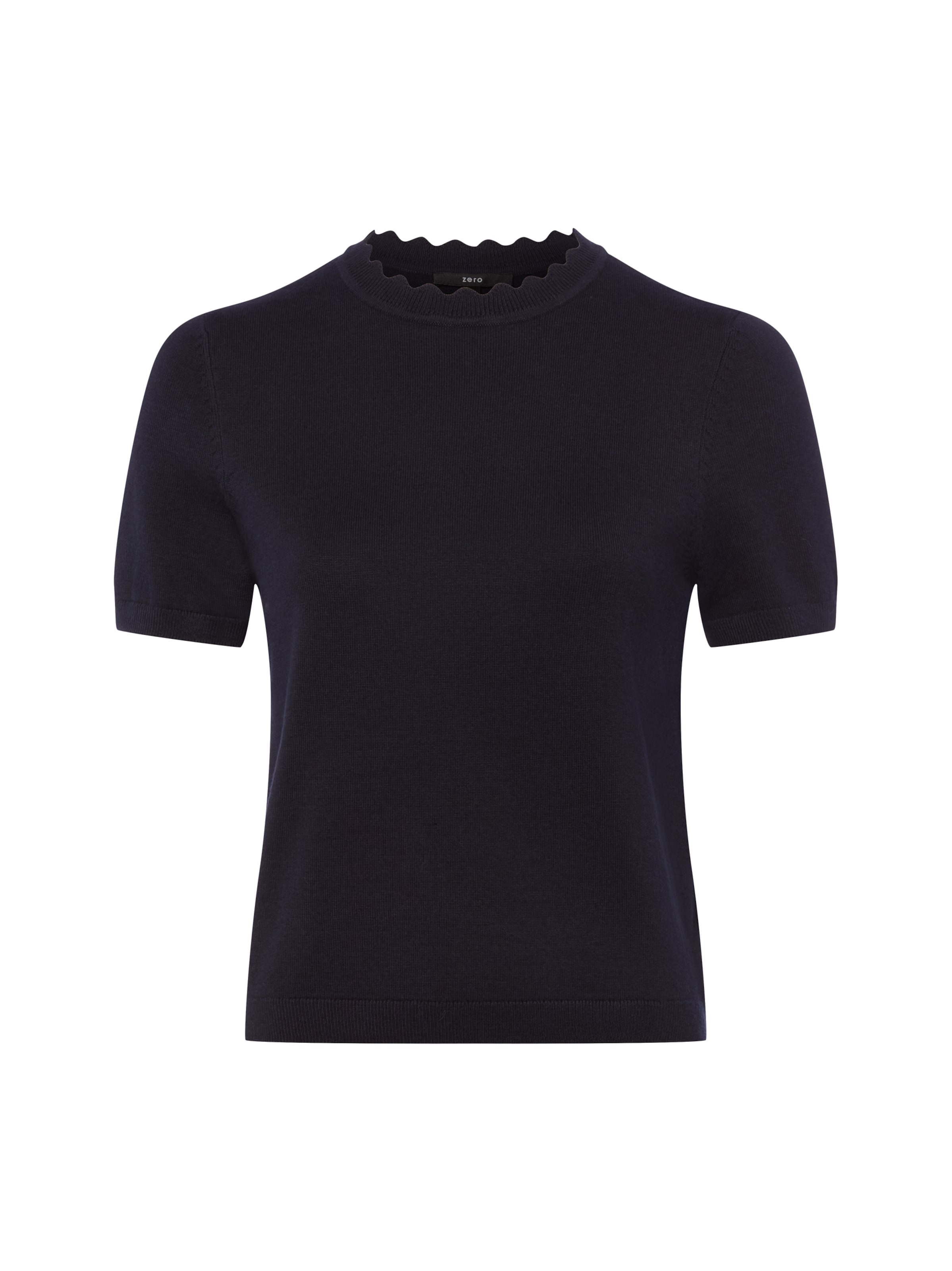 zero Strickshirt in Blau: Vorderseite