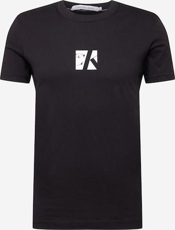 Calvin Klein Jeans - Camiseta en negro: frente