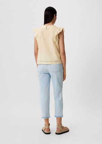 comma casual identity Bluse in Gelb: Rückseite