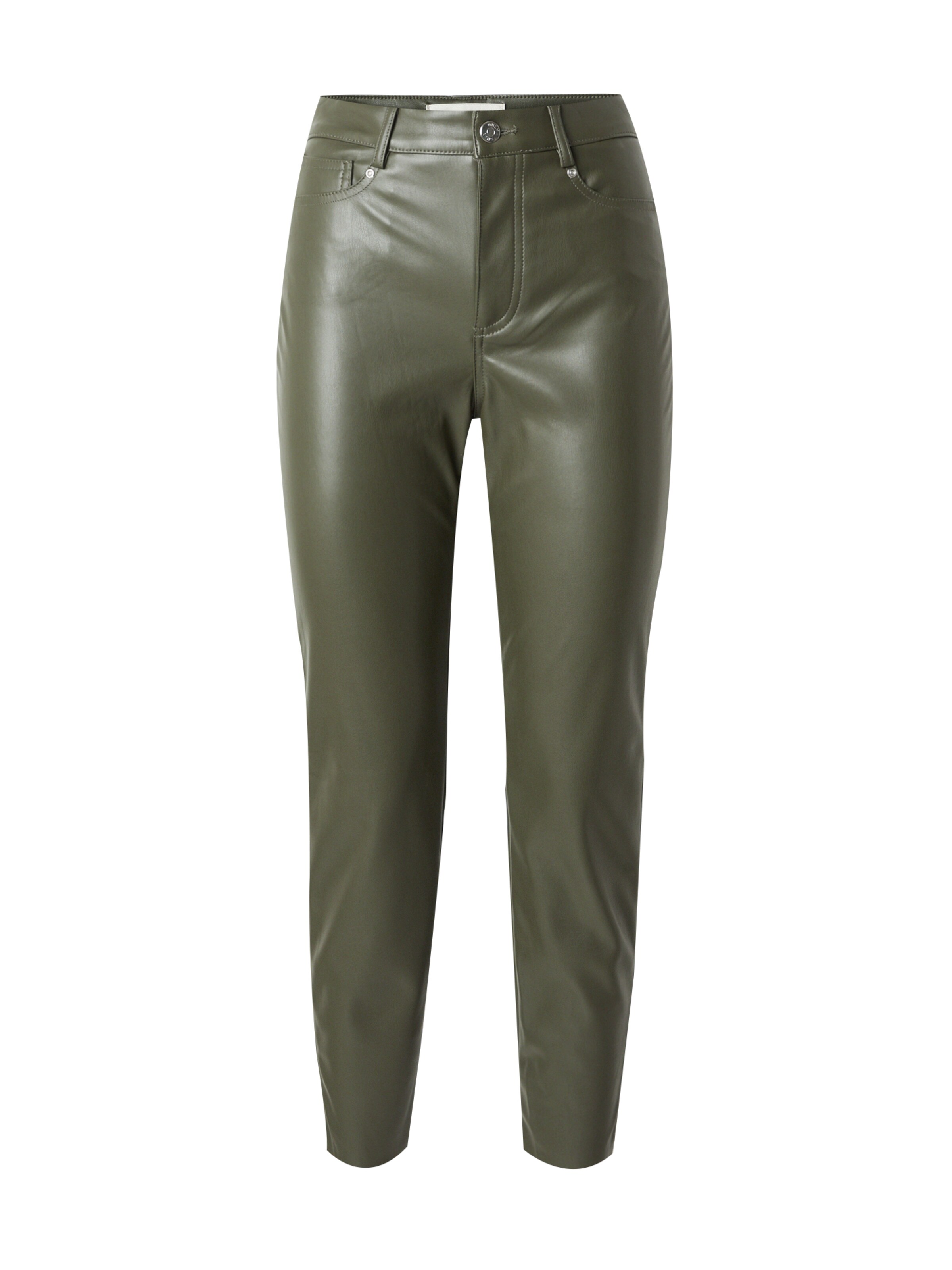 ONLY Slim fit Pants in Green: front