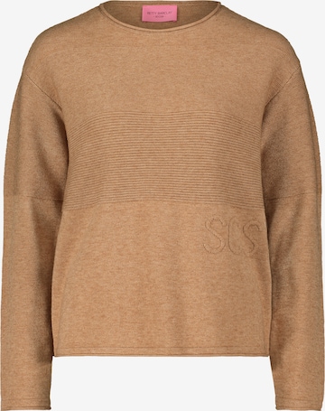 Betty Barclay Strickpullover mit Strickdetails in Beige: predná strana