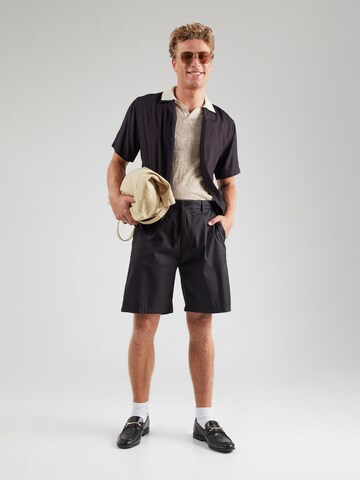 DRYKORN Loose fit Chino Pants 'YASAN' in Black